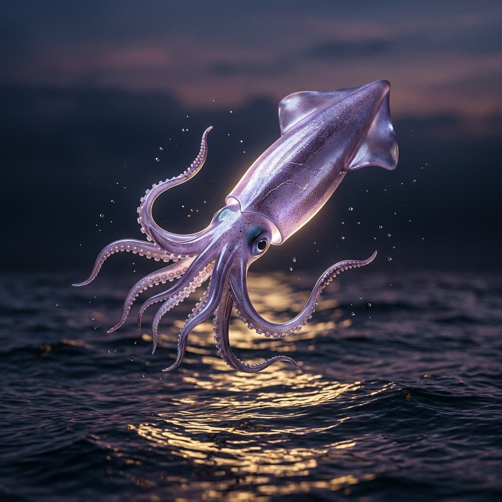 Squid fishing tackle and jigs